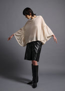 39 LAURA GATHERED SLV TOP / HIGH GAUGE PURE WOOL JERSEY - C13