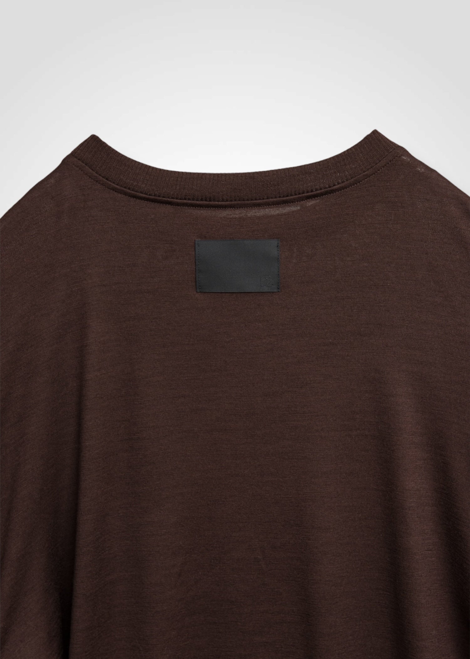 39 LAURA GATHERED SLV TOP / HIGH GAUGE PURE WOOL JERSEY - C13