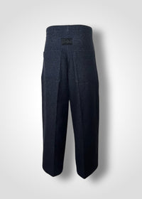 03 GENEVA WIDE-LEG TROUSERS / VINTAGE DENIM JERSEY - C10