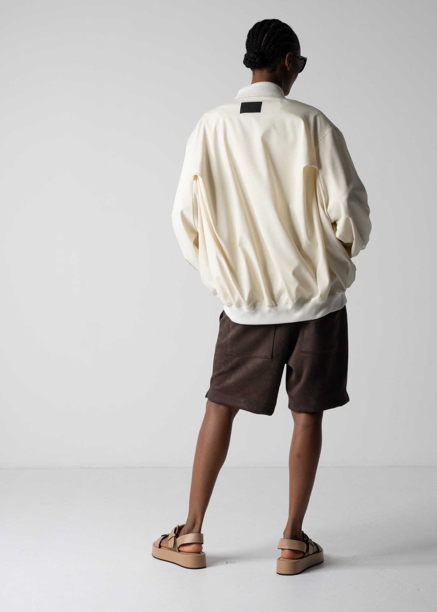 03 LESLIE OVERSIZED BLOUSON / RECYCLE TW TROPICAL - C12