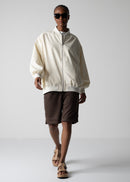 03 LESLIE OVERSIZED BLOUSON / RECYCLE TW TROPICAL - C12