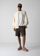 03 LESLIE OVERSIZED BLOUSON / RECYCLE TW TROPICAL - C12