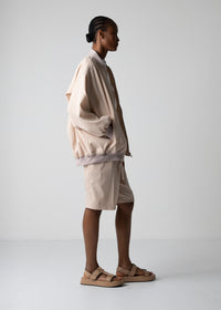 03 LESLIE OVERSIZED BLOUSON / RECYCLE TW TROPICAL - C12