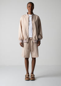 03 LESLIE OVERSIZED BLOUSON / RECYCLE TW TROPICAL - C12