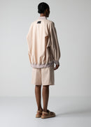 03 LESLIE OVERSIZED BLOUSON / RECYCLE TW TROPICAL - C12