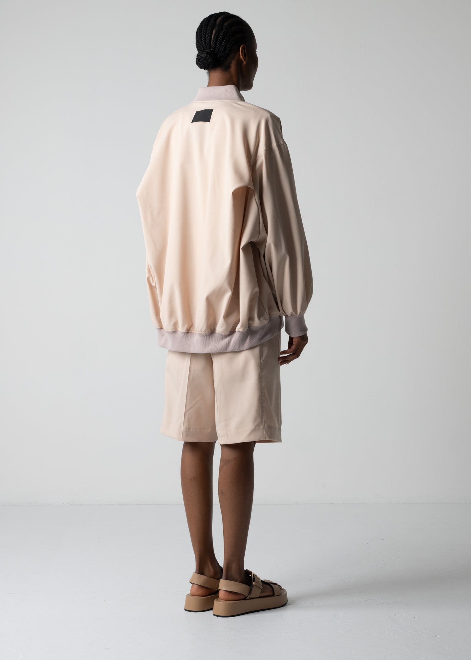 03 LESLIE OVERSIZED BLOUSON / RECYCLE TW TROPICAL - C12