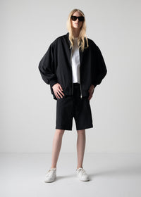 03 LESLIE OVERSIZED BLOUSON / RECYCLE TW TROPICAL - C12
