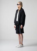 03 LESLIE OVERSIZED BLOUSON / RECYCLE TW TROPICAL - C12