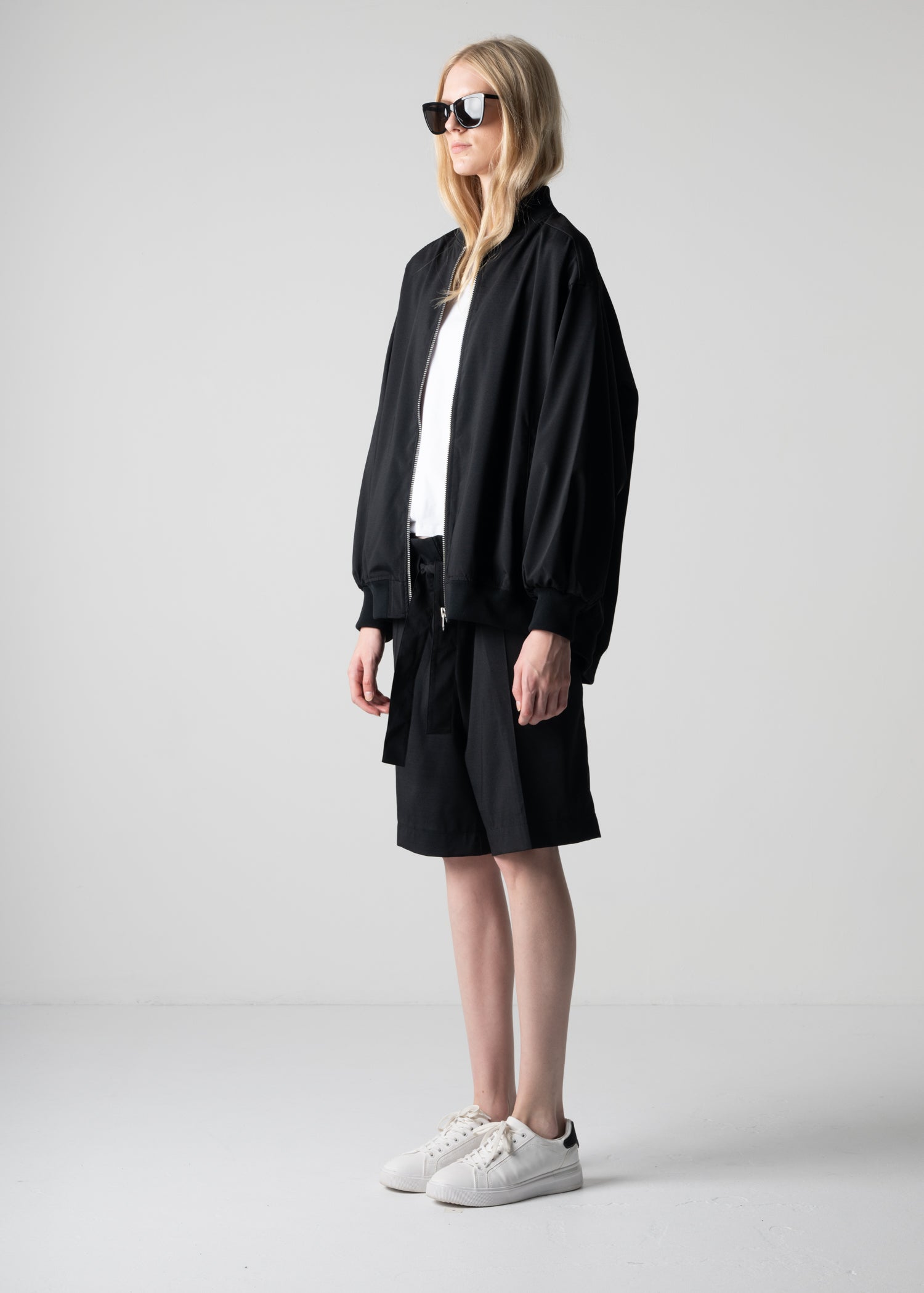 03 LESLIE OVERSIZED BLOUSON / RECYCLE TW TROPICAL - C12