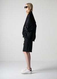 03 LESLIE OVERSIZED BLOUSON / RECYCLE TW TROPICAL - C12