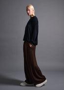 narrow sleeve crew neck top, navy, cogthebigsmoke, one size fits all, sustainable fashion, less is more, made in Japan, quiet luxury, minimalist