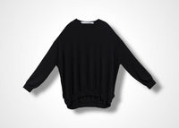 03 MACY NARROW SLV CREW NECK TOP / TENCEL CASHMERE PLAIN JERSEY - C13