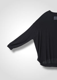 03 MACY NARROW SLV CREW NECK TOP / TENCEL CASHMERE PLAIN JERSEY - C13