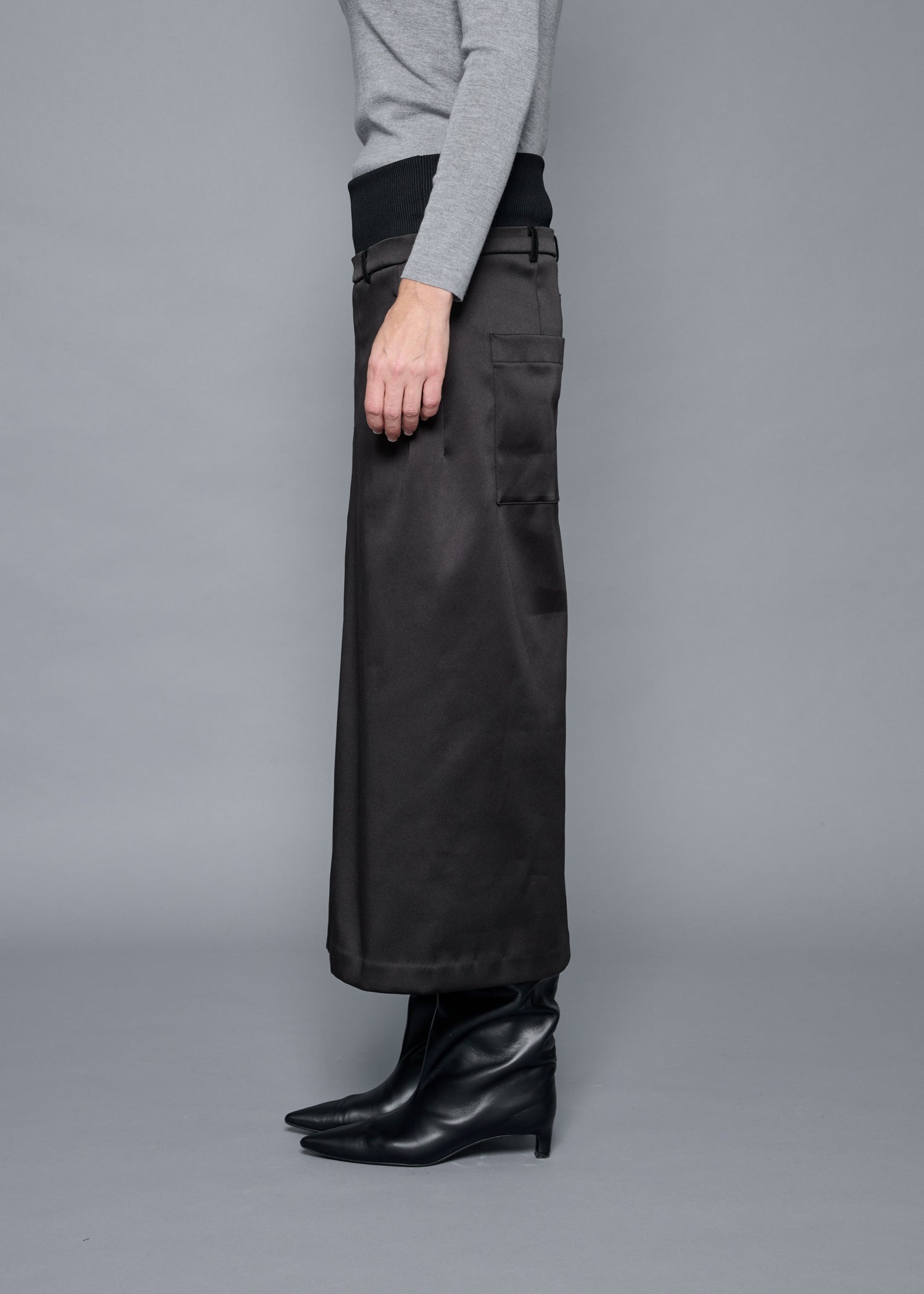 03 OKSANA SKIRT / DUCHESS SATIN STRETCH - C15