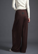 40 ALISON TROUSERS / HIGH GAUGE PURE WOOL JERSEY - C13