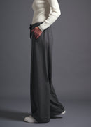 40 ALISON TROUSERS / HIGH GAUGE PURE WOOL JERSEY - C13