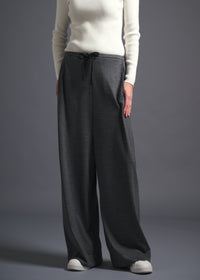 40 ALISON TROUSERS / HIGH GAUGE PURE WOOL JERSEY - C13