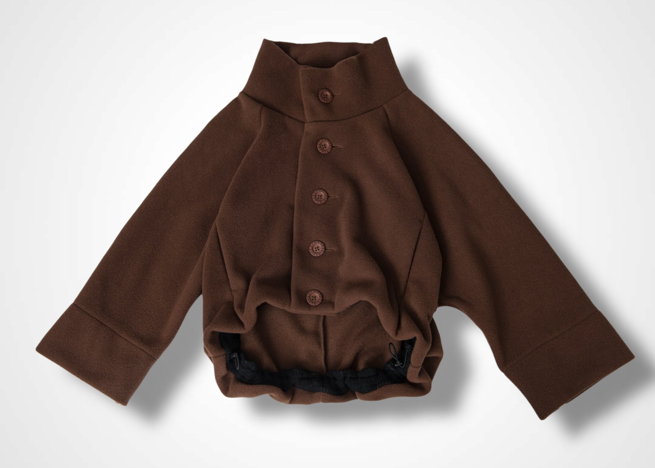 41 MILAN STAND COLLAR BLOUSON / WOOL BLENDED ITALIAN FLEECE - C13