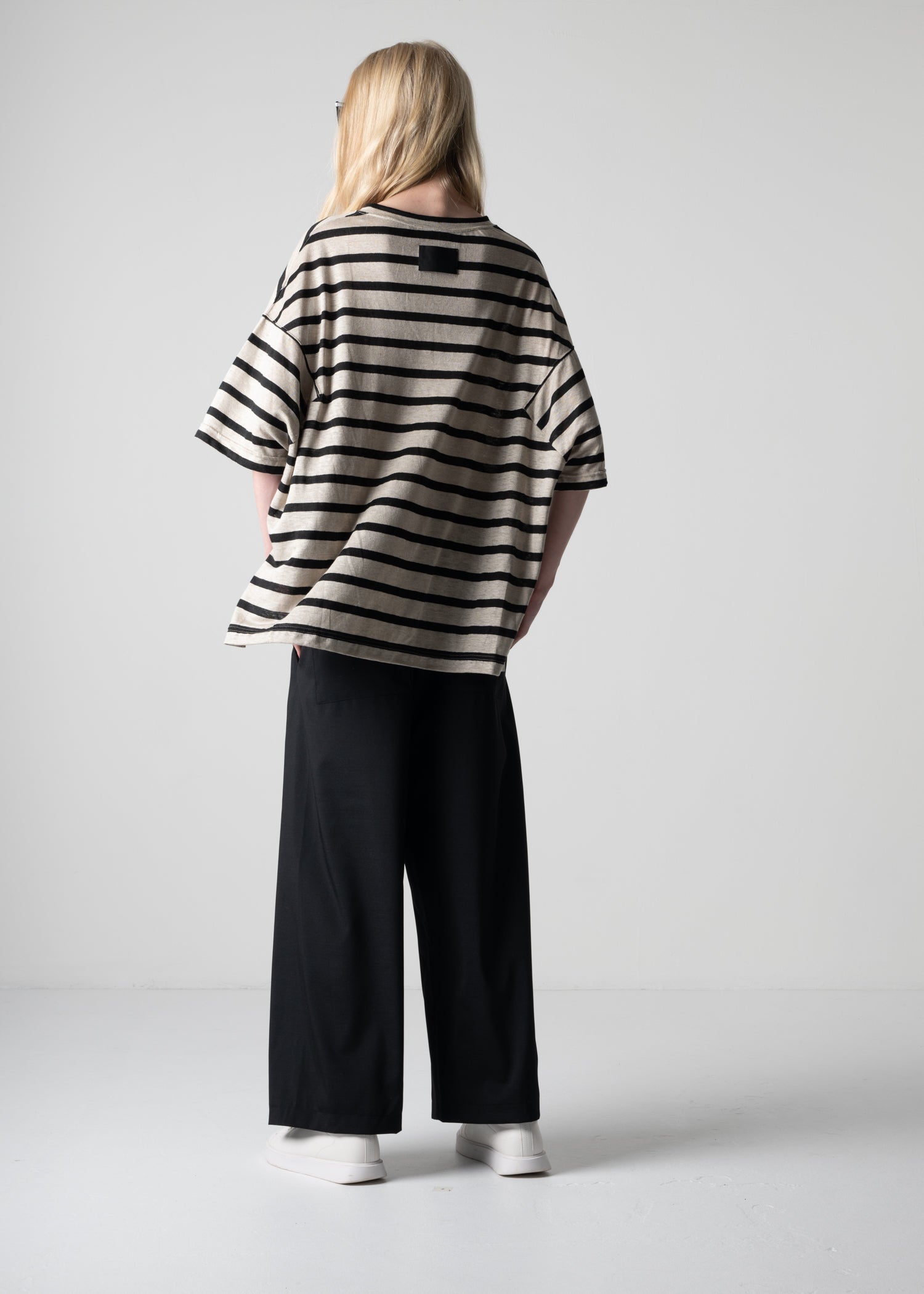 42 HARLEY T-SHIRT / LINEN STRIPE JERSEY - C12