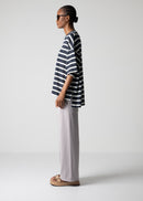 42 HARLEY T-SHIRT / LINEN STRIPE JERSEY - C12