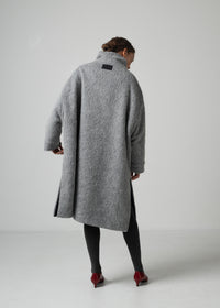 42 MARILYN COAT / ALPACA JAQUARD SHAGGY - C15