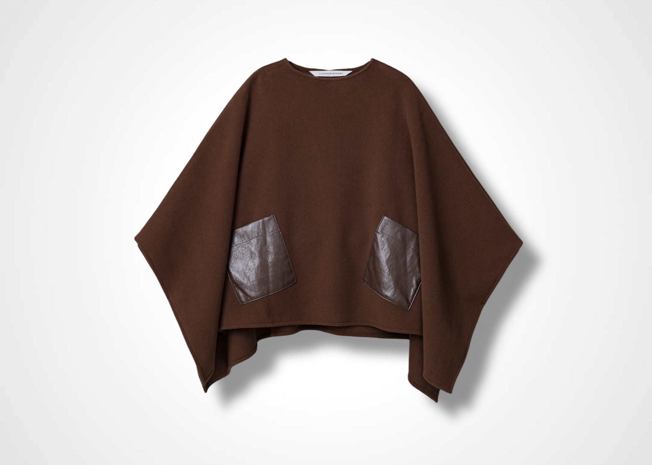 43 MILA PONCHO TOP / WOOL BLENDED ITALIAN FLEECE - C13