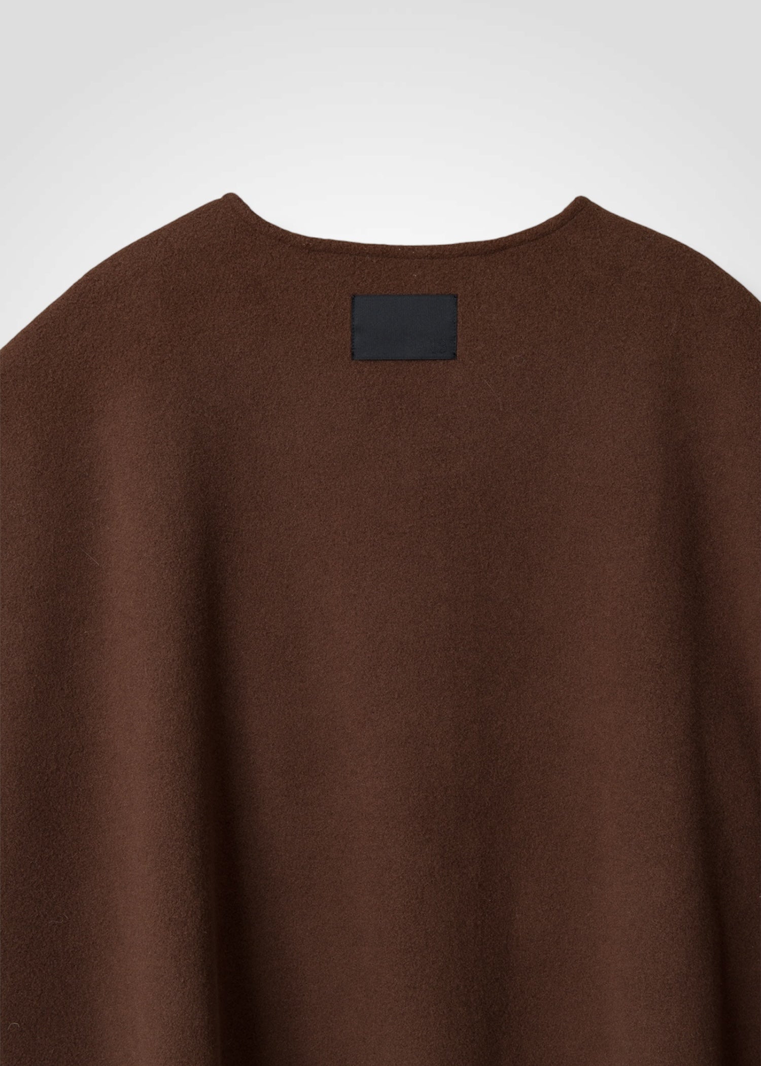 43 MILA PONCHO TOP / WOOL BLENDED ITALIAN FLEECE - C13