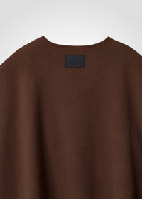 43 MILA PONCHO TOP / WOOL BLENDED ITALIAN FLEECE - C13