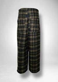 44 GENEVA WIDELEG TROUSERS / JACQUARD PLAID JERSEY - C11