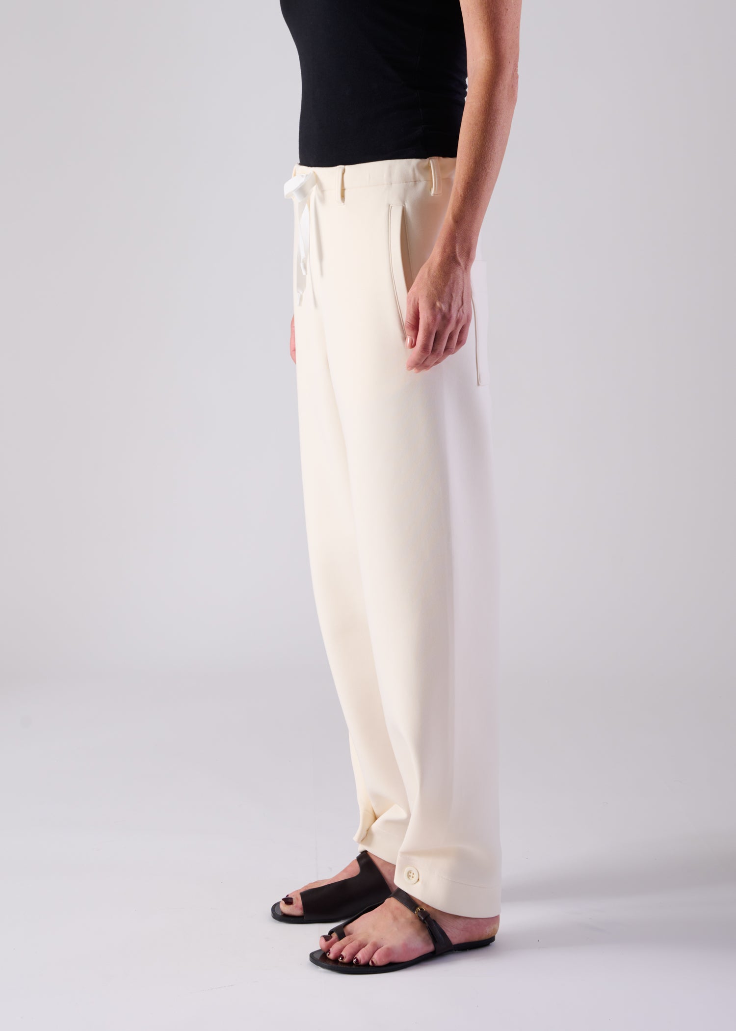 44 LANA TROUSERS / AIRY COTTON DOUBLE JERSEY - C14
