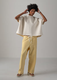 44 LANA TROUSERS / AIRY COTTON DOUBLE JERSEY - C14