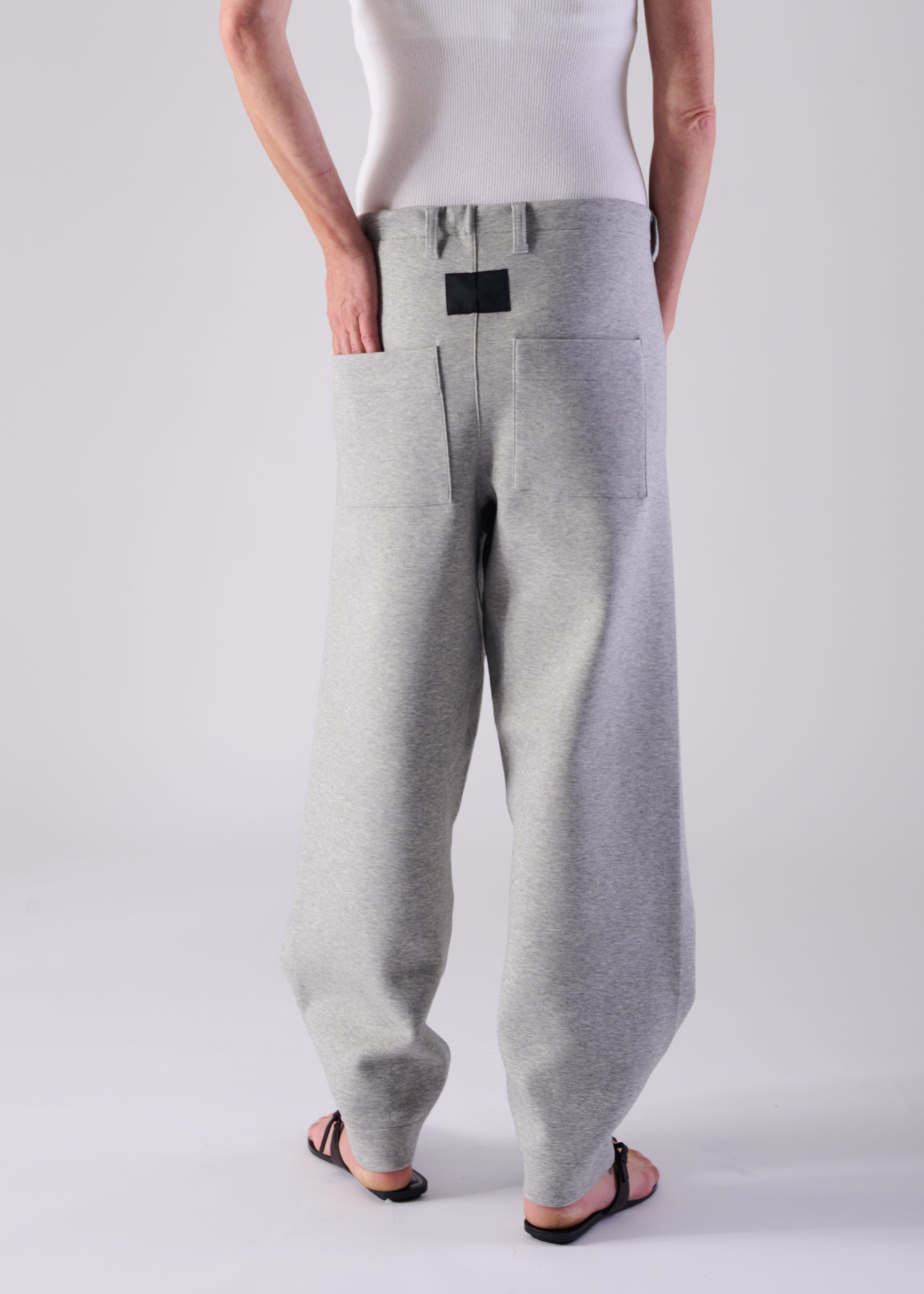 44 LANA TROUSERS / AIRY COTTON DOUBLE JERSEY - C14