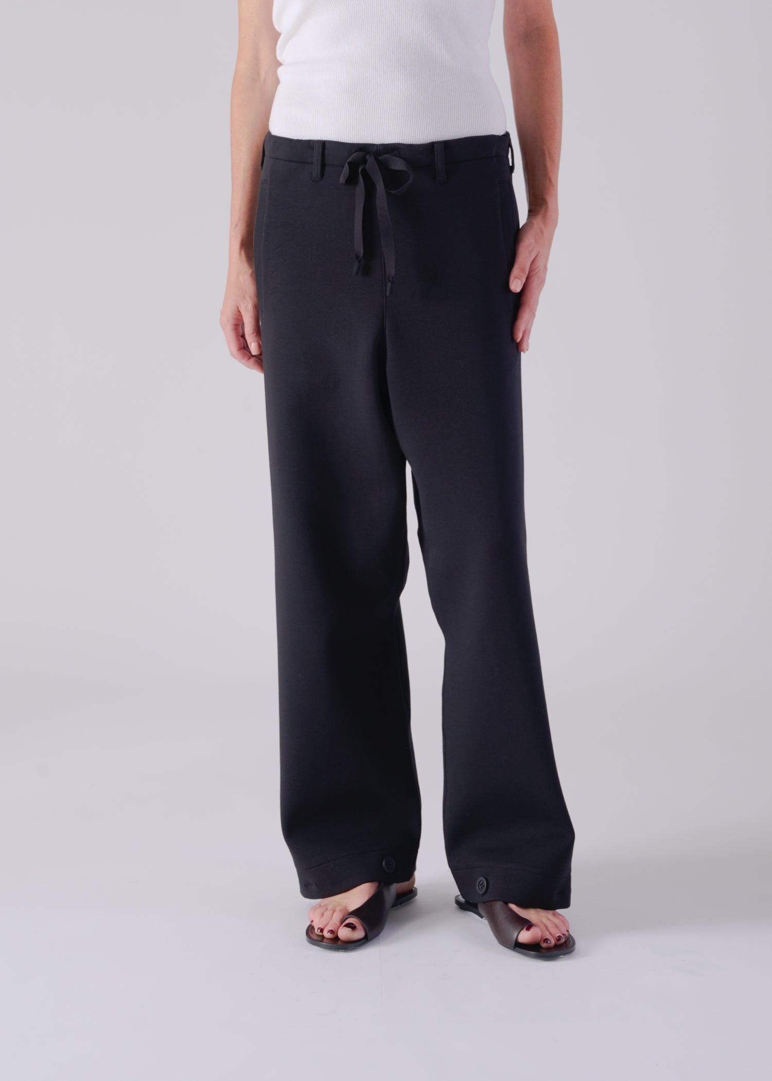 44 LANA TROUSERS / AIRY COTTON DOUBLE JERSEY - C14