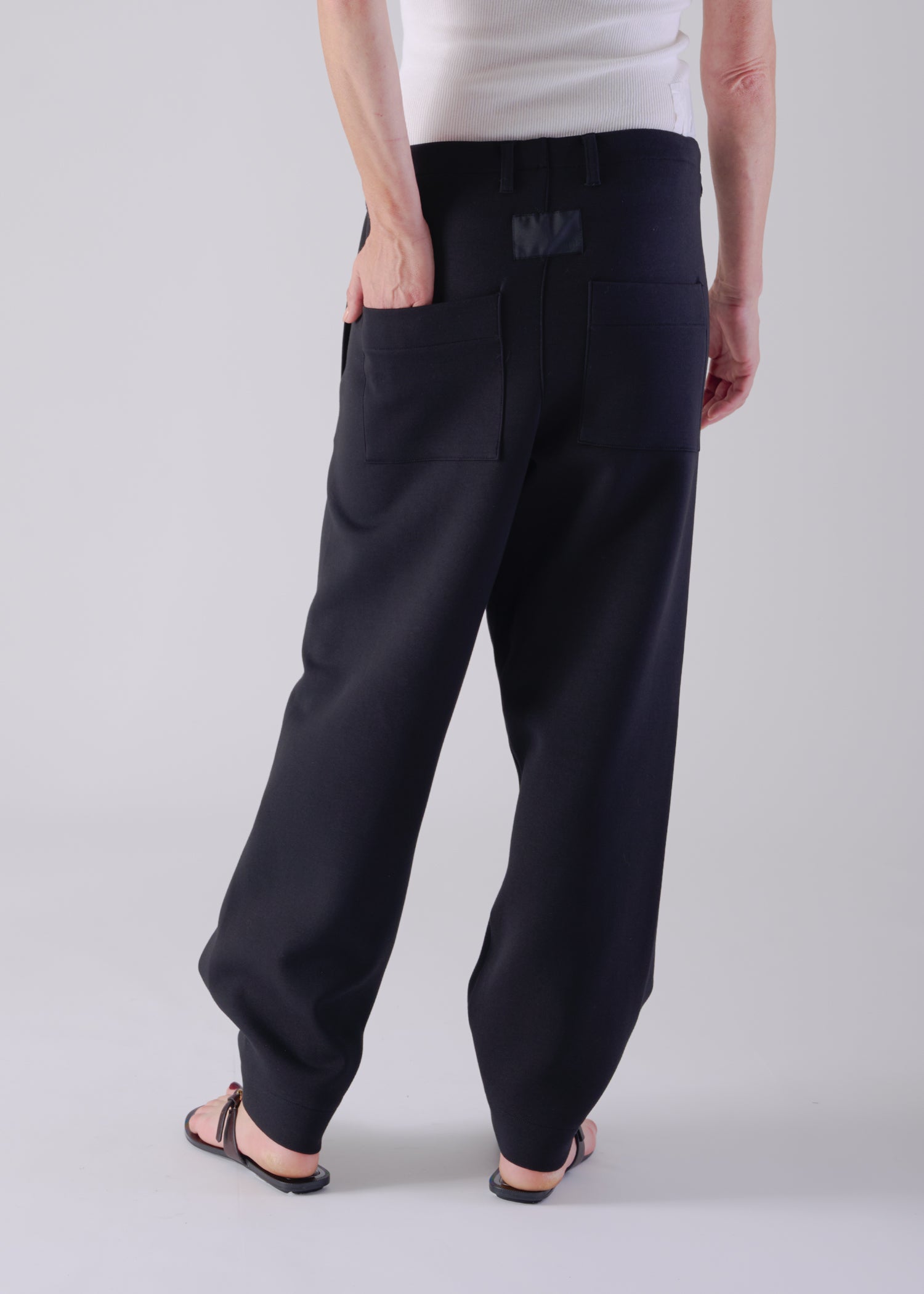 44 LANA TROUSERS / AIRY COTTON DOUBLE JERSEY - C14