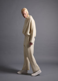 46 KORA BOTTLE NECK TOP / CHUNKY RIB JERSEY - C13