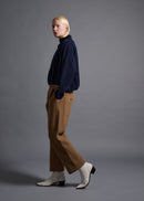 46 KORA BOTTLE NECK TOP / CHUNKY RIB JERSEY - C13