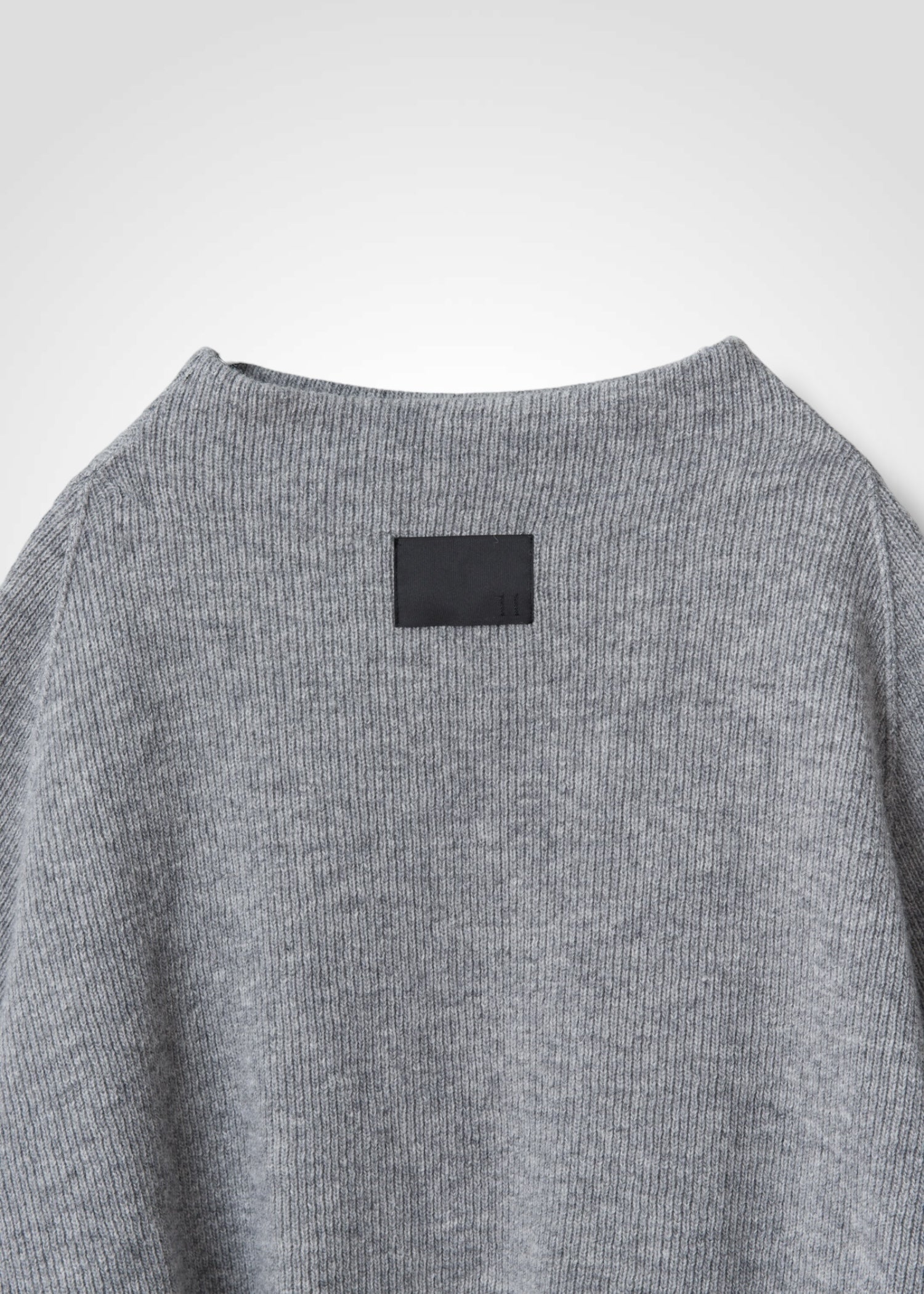 46 KORA BOTTLE NECK TOP / CHUNKY RIB JERSEY - C13