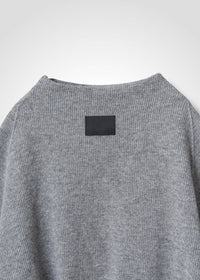 46 KORA BOTTLE NECK TOP / CHUNKY RIB JERSEY - C13