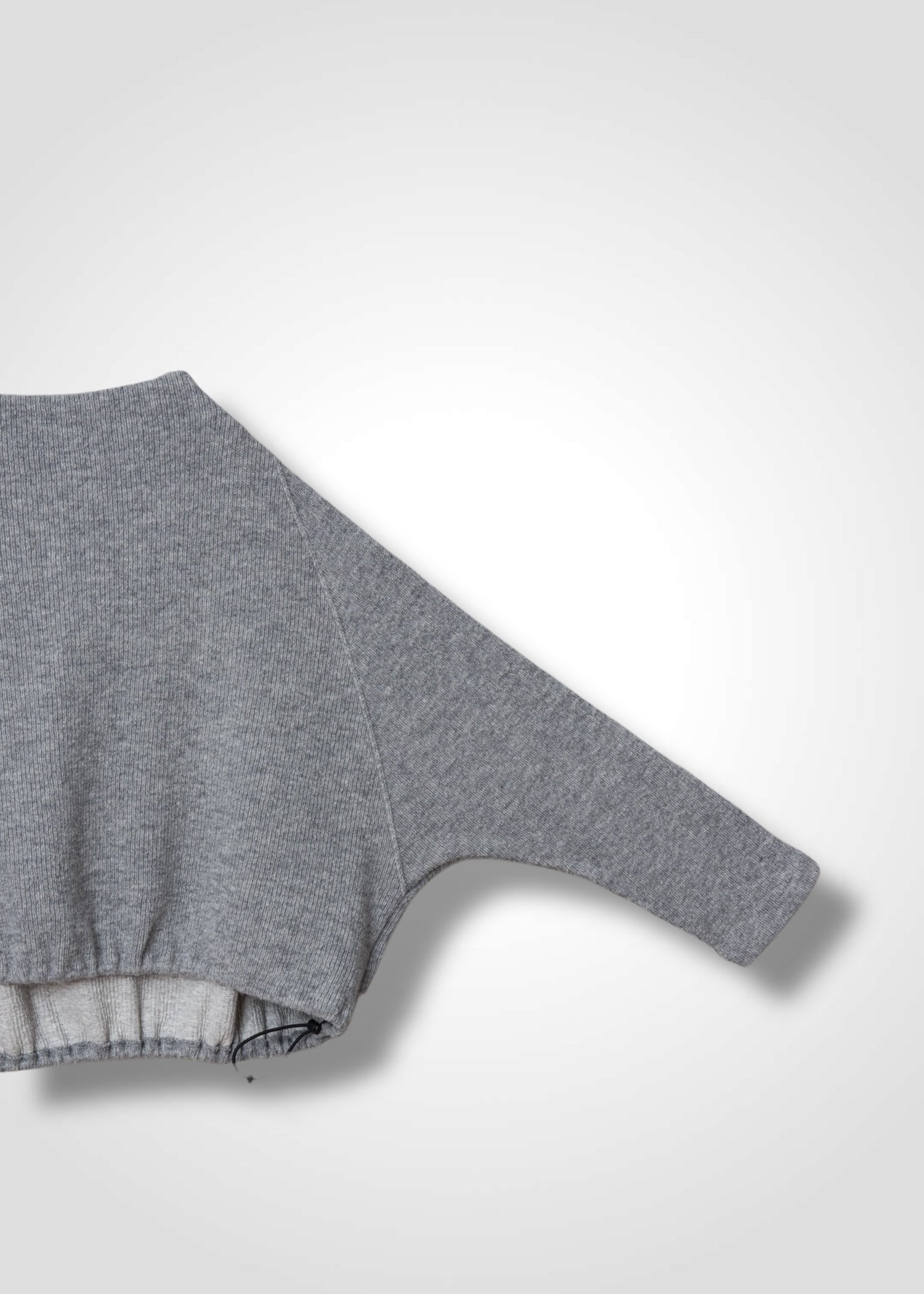 46 KORA BOTTLE NECK TOP / CHUNKY RIB JERSEY - C13