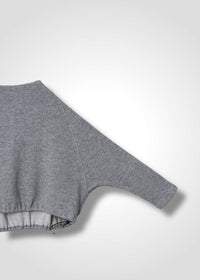 46 KORA BOTTLE NECK TOP / CHUNKY RIB JERSEY - C13