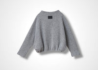 46 KORA BOTTLE NECK TOP / CHUNKY RIB JERSEY - C13