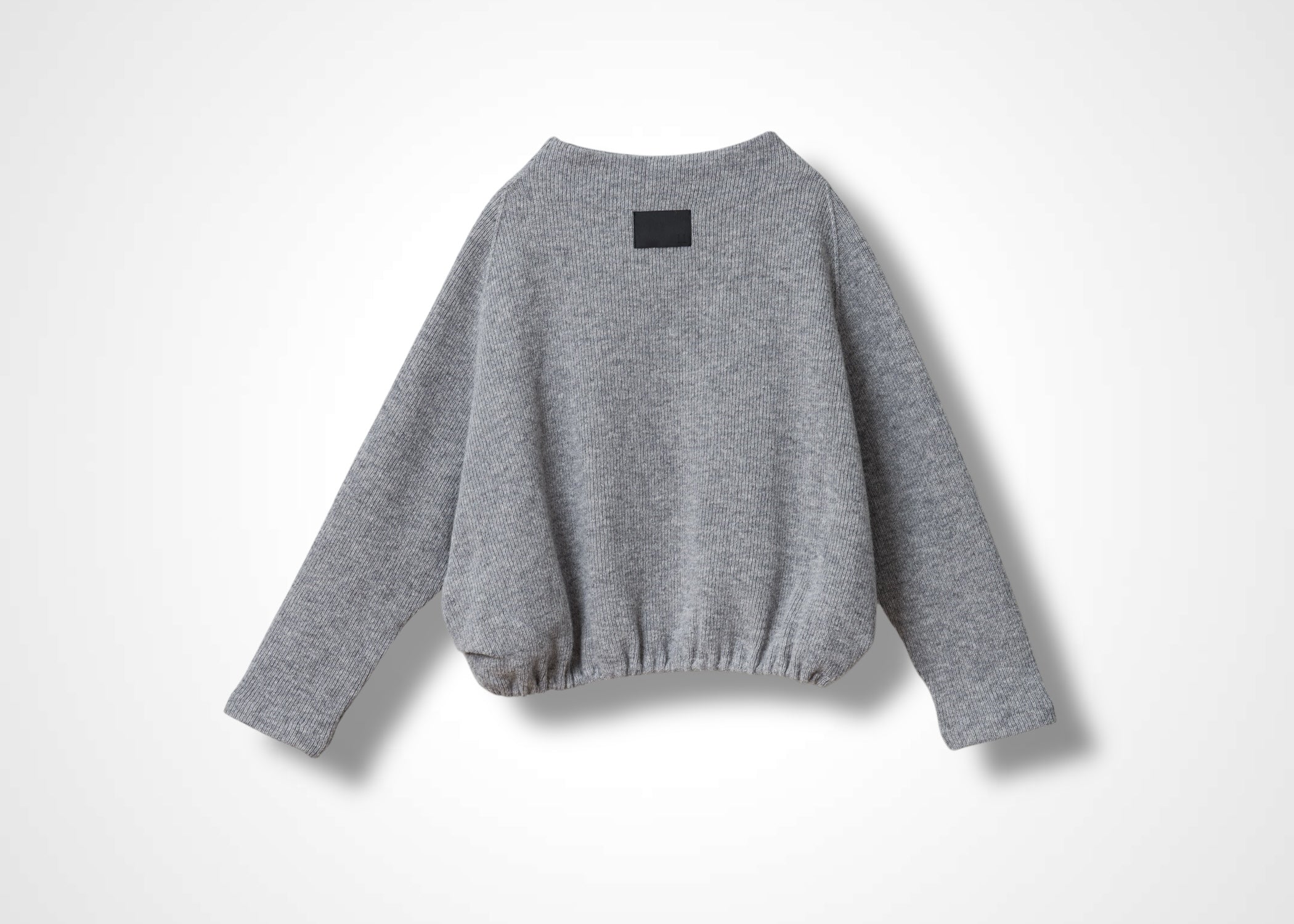 46 KORA BOTTLE NECK TOP / CHUNKY RIB JERSEY - C13