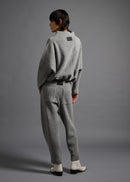 46 KORA BOTTLE NECK TOP / CHUNKY RIB JERSEY - C13