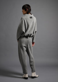 46 KORA BOTTLE NECK TOP / CHUNKY RIB JERSEY - C13