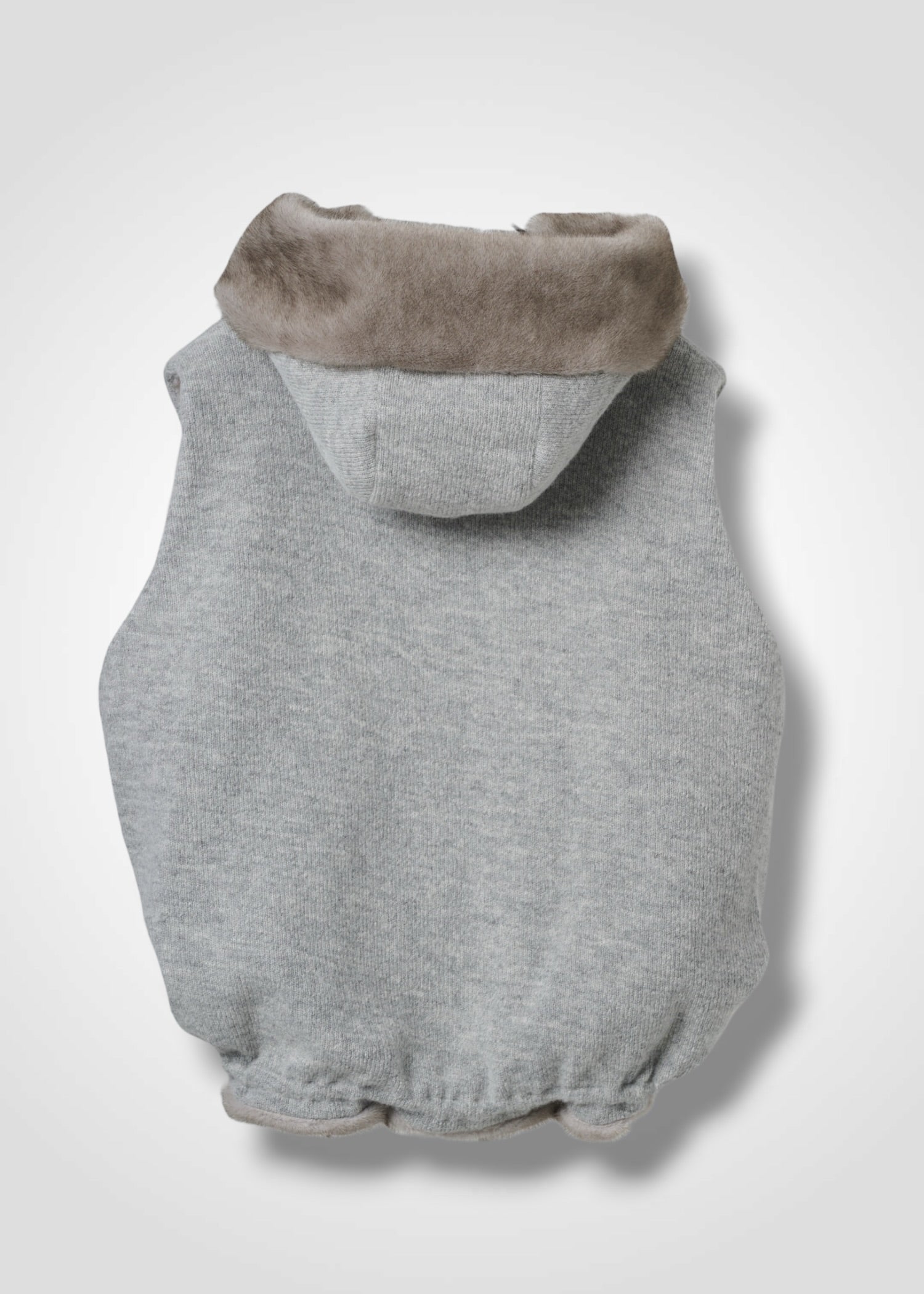 46 ORAH HOODY CROPPED VEST / ECO MINK - C15