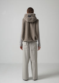 46 ORAH HOODY CROPPED VEST / ECO MINK - C15