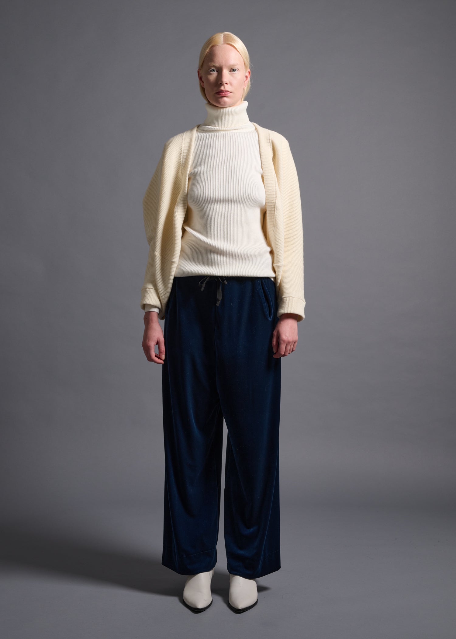 47 KRISTA BOLERO / CHUNKY RIB JERSEY - C13