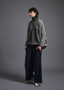 Long-sleeved bolero, lt grey, cogthebigsmoke, one size fits all, sustainable fashion, less is more, made in Japan, quiet luxury, minimalist