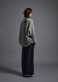 Long-sleeved bolero, lt grey, cogthebigsmoke, one size fits all, sustainable fashion, less is more, made in Japan, quiet luxury, minimalist