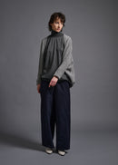 Long-sleeved bolero, lt grey, cogthebigsmoke, one size fits all, sustainable fashion, less is more, made in Japan, quiet luxury, minimalist